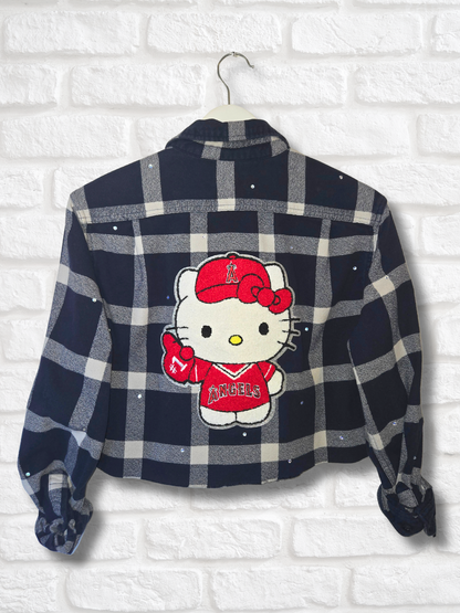 Angels HK Crop Flannel- Small