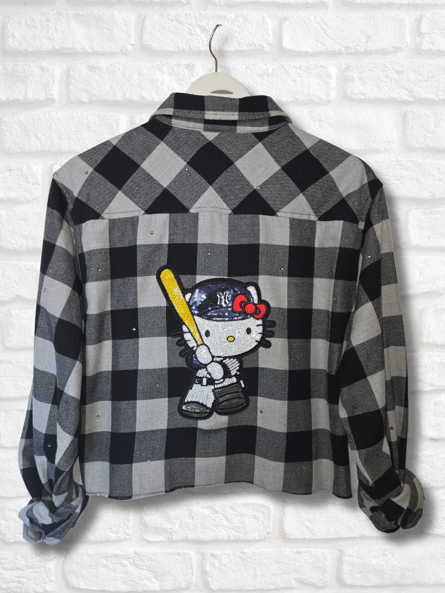Yankees HK Crop Flannel- Large