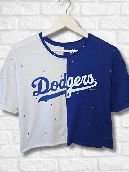 Los Angeles Dodgers Crop Top- Small