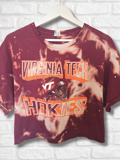 Virginia Tech Hokies Crop Top-  Large