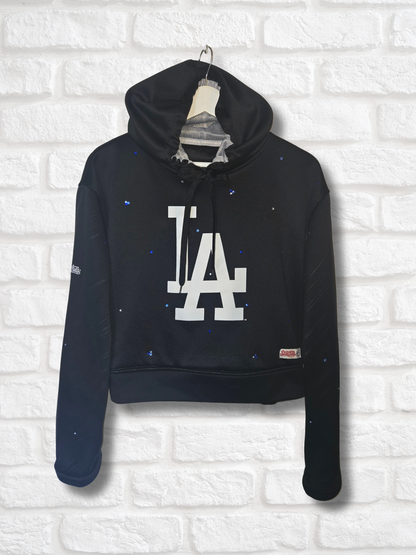 Los Angeles Dodgers Crop Hoodie