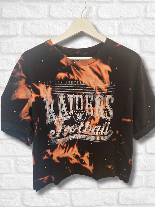 Las Vegas Raiders Crop Top- Large