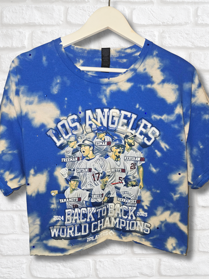 Los Angeles Dodgers Crop Top  - Large