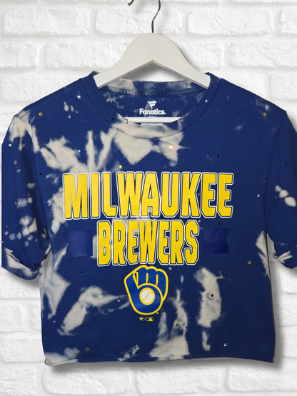 Milwaukee Brewers Crop Top- Medium
