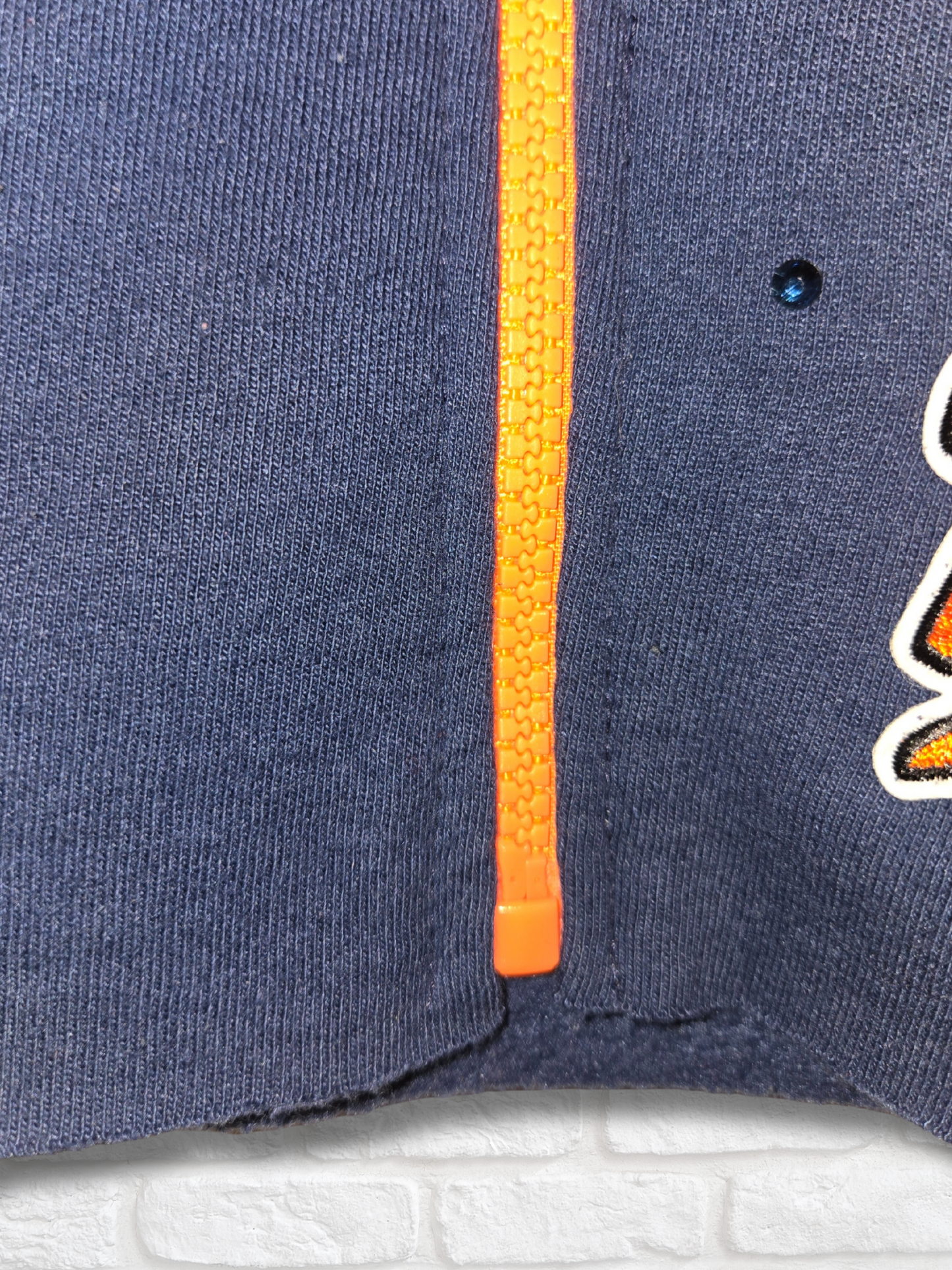Chicago Bears Crop Zip-Up Sweatshirt