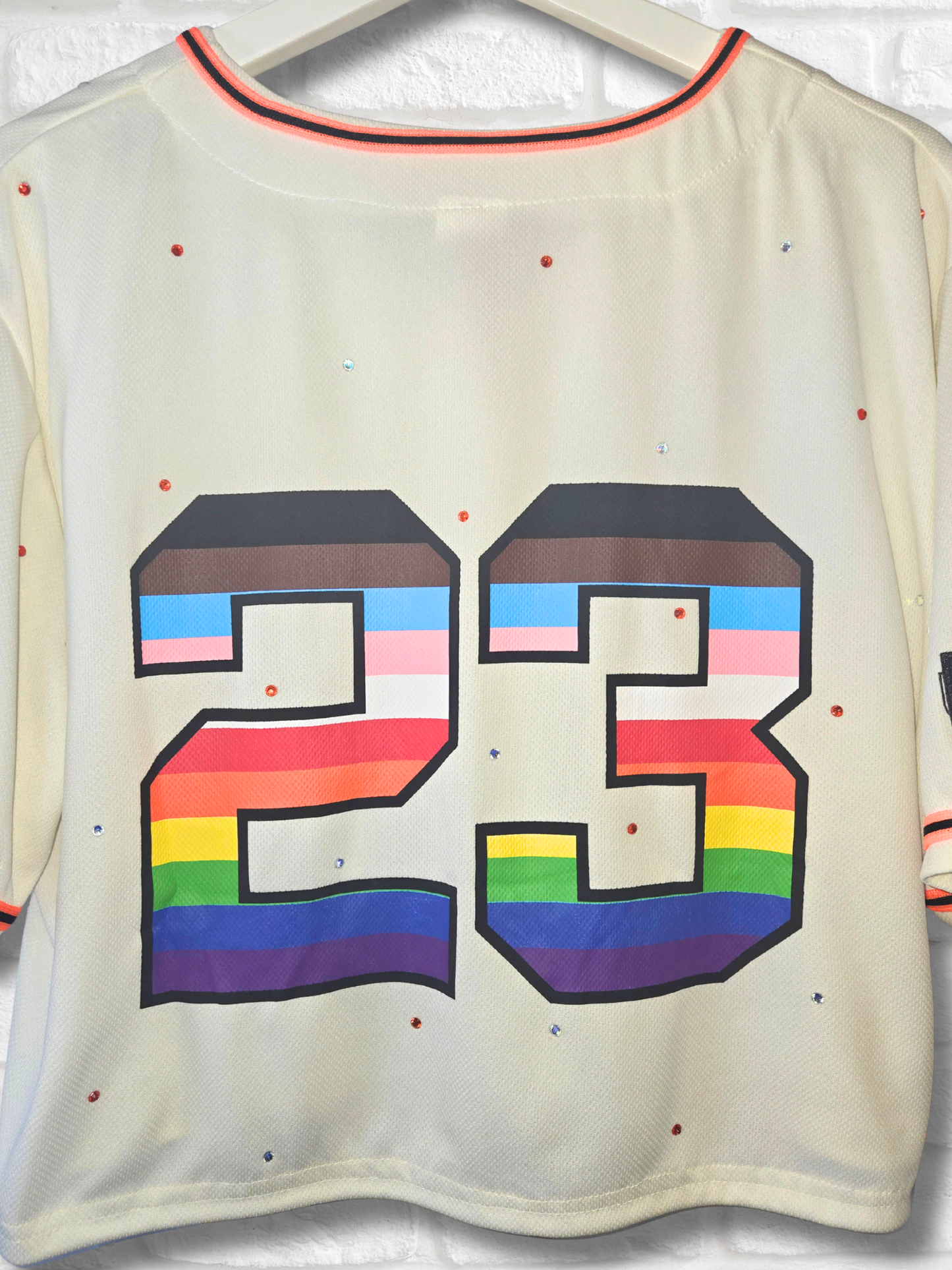 San Francisco Giants Pride Crop Jersey - Medium