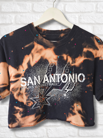 San Antonio Spurs Crop Top- Small