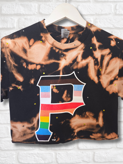 Pittsburgh Pirates Pride Crop Top- Small