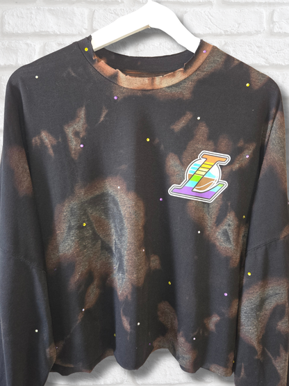 Los Angeles Lakers Pride Crop Top- XL
