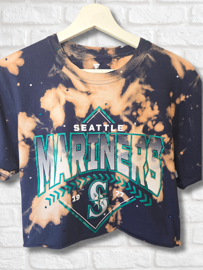 Seattle Mariners Crop Top- Medium