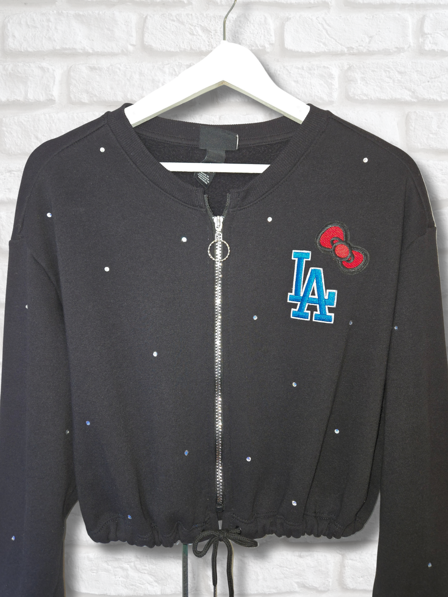 Dodgers HK Crop Zip-Up Sweatshirt