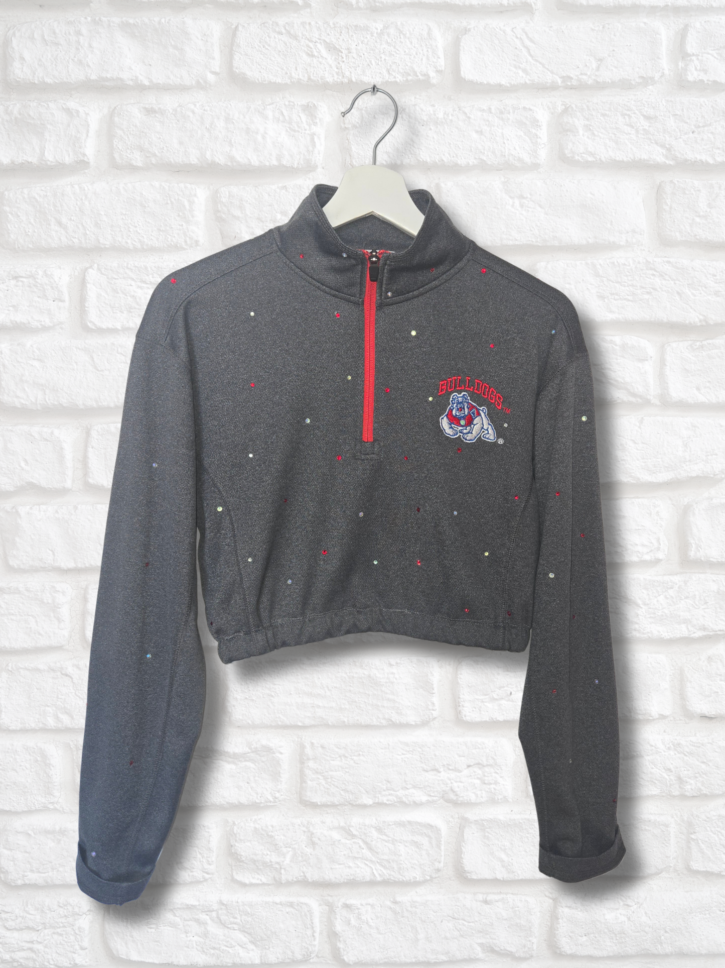Fresno State Bulldogs Crop Pullover- Small