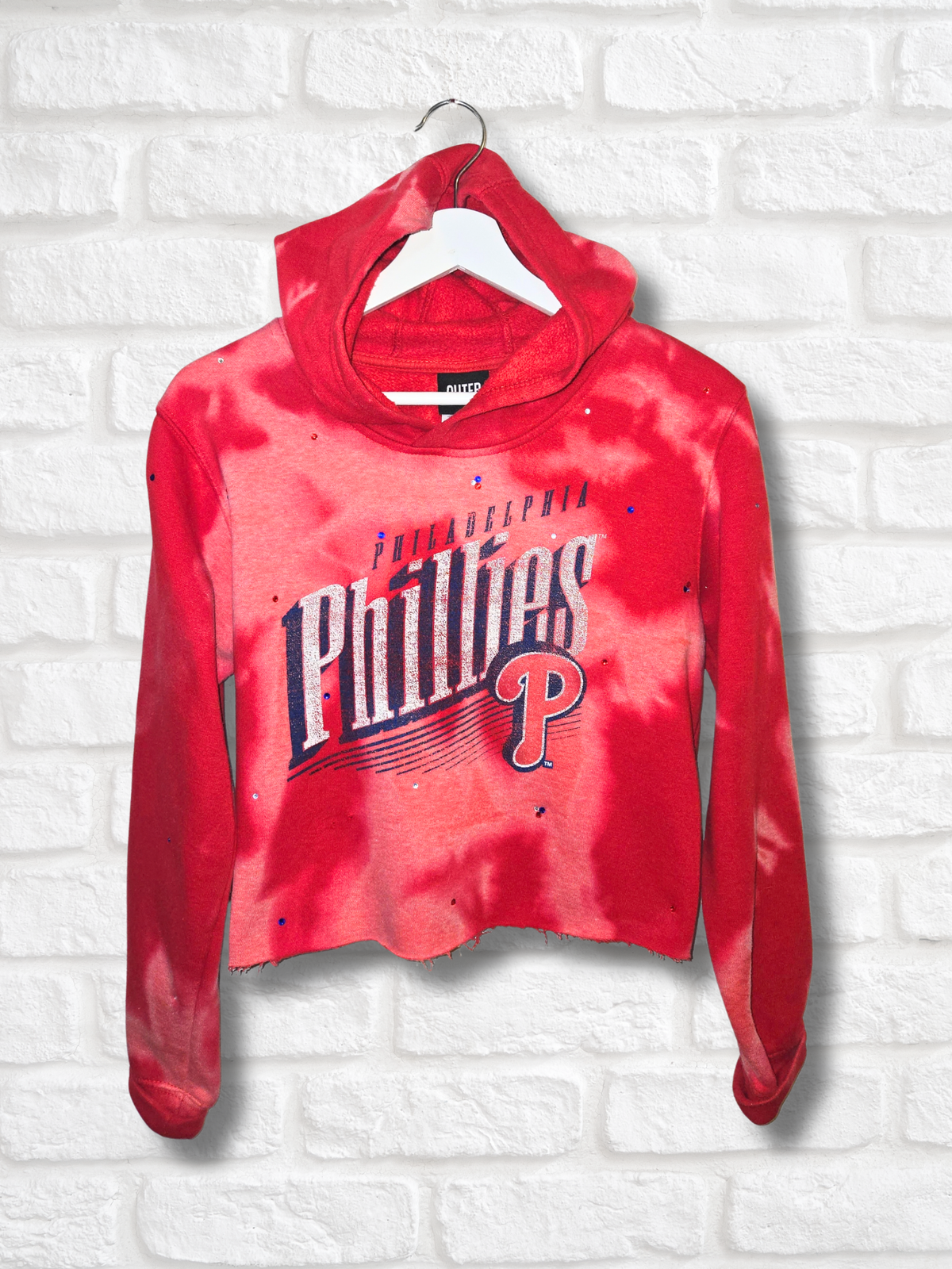 Philadelphia Phillies Crop Hoodie - Small