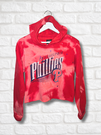 Philadelphia Phillies Crop Hoodie - Small