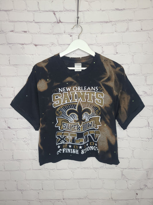 New Orleans Saints Crop Tee