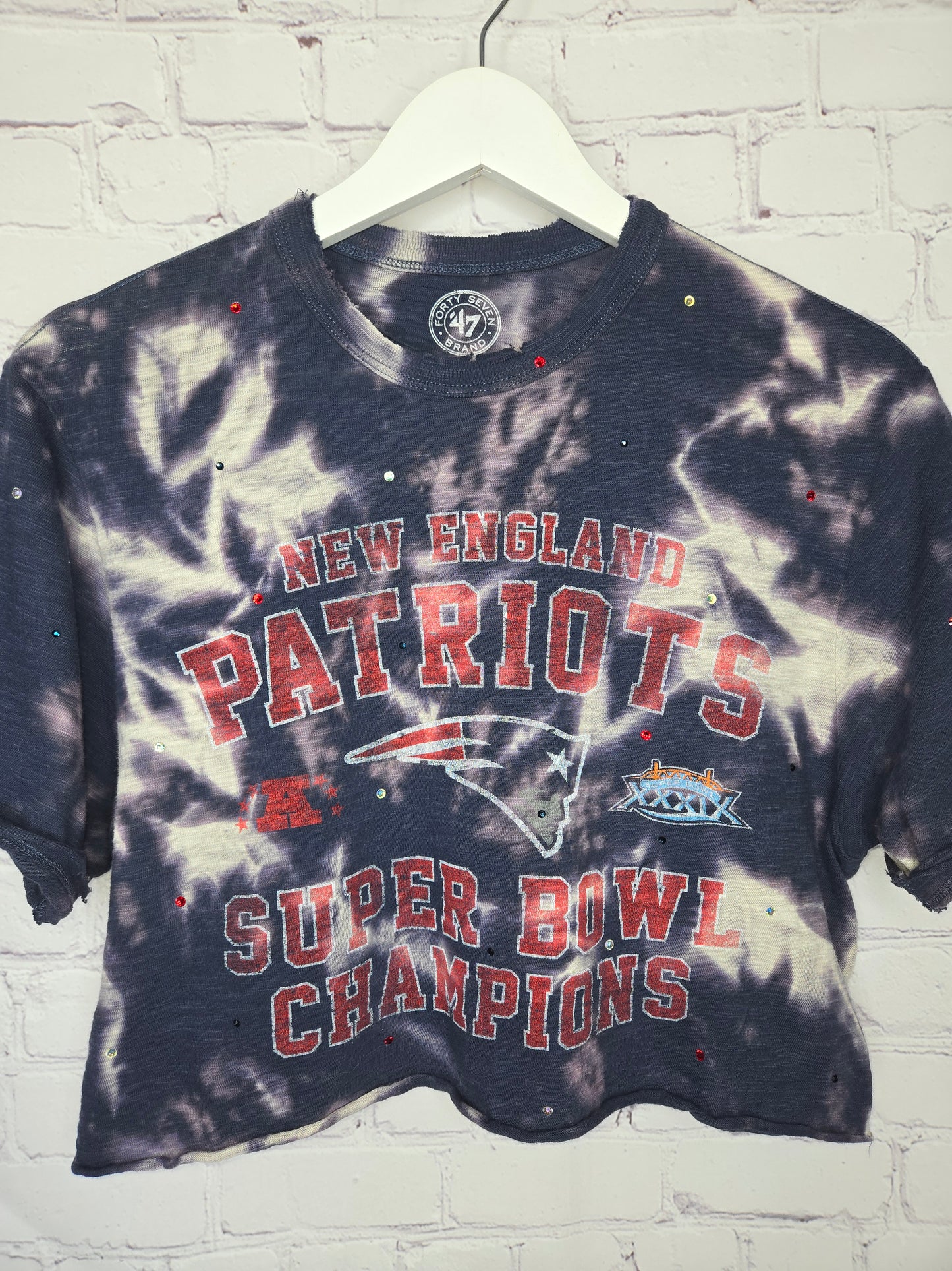 New England Patriots Crop Tee