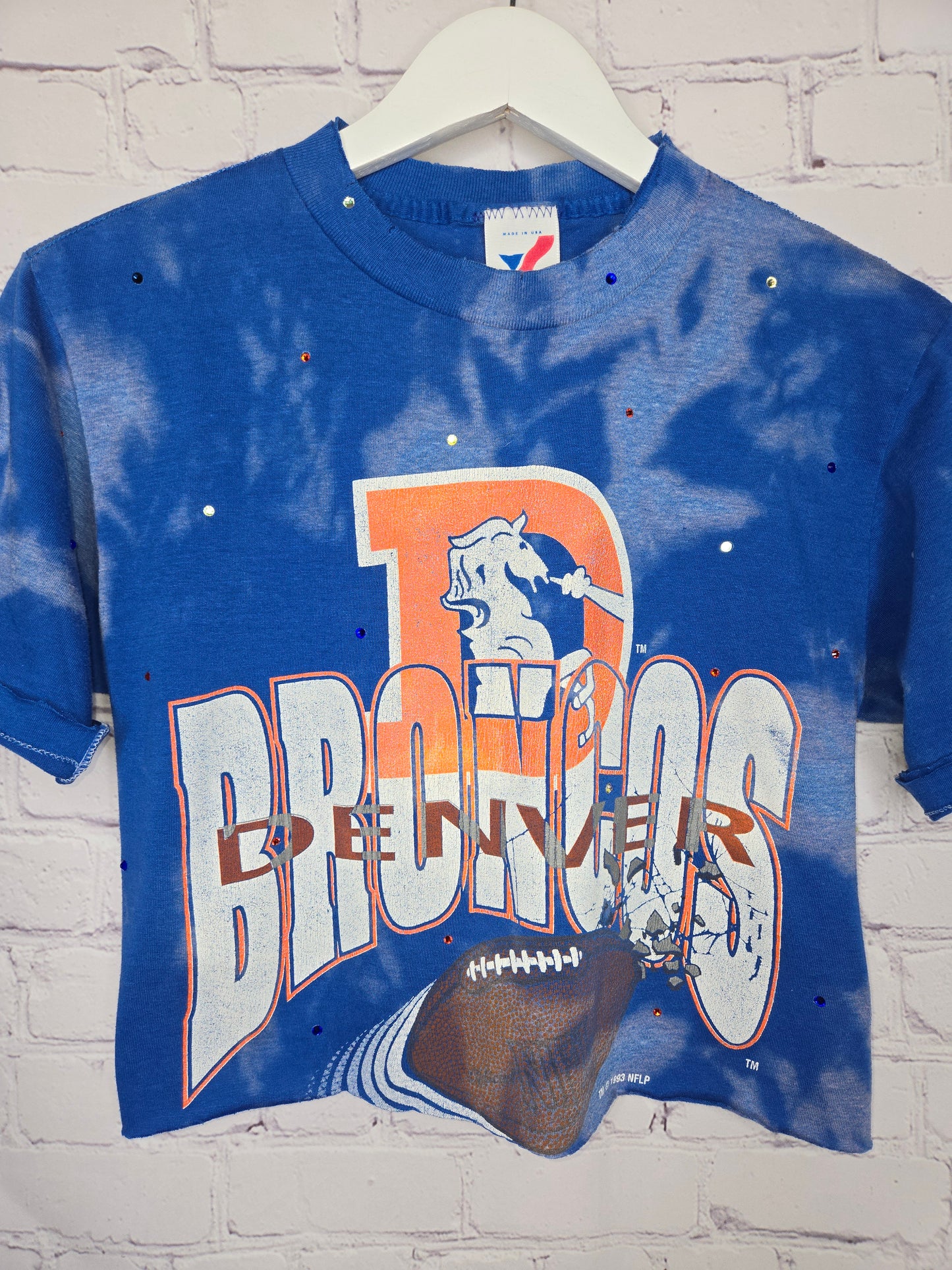 Denver Broncos Crop Tee