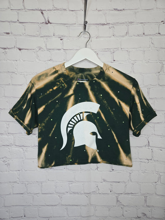 Michigan Spartans Crop Tee