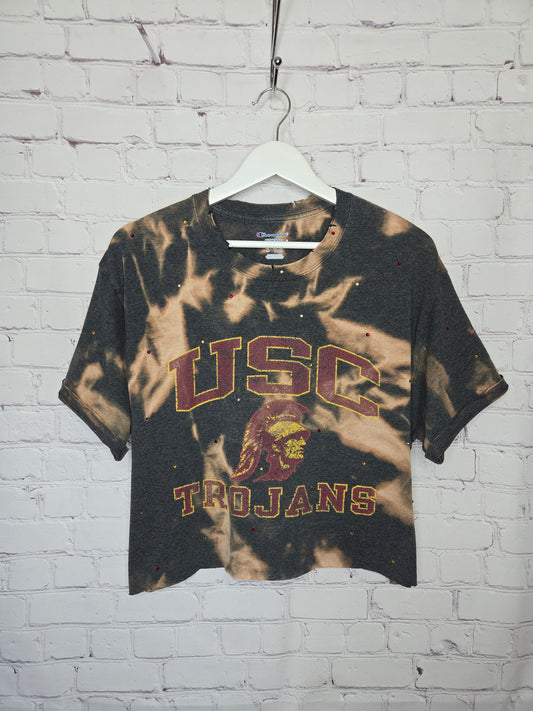 USC Trojans Crop Tee