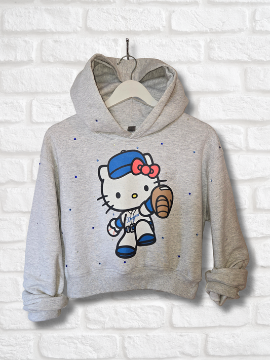 Dodgers HK Crop Hoodie