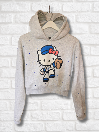 Dodgers HK Crop Hoodie