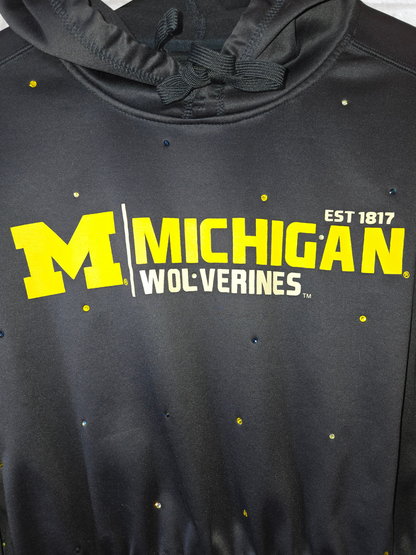 Michigan Wolverines Crop Hoodie
