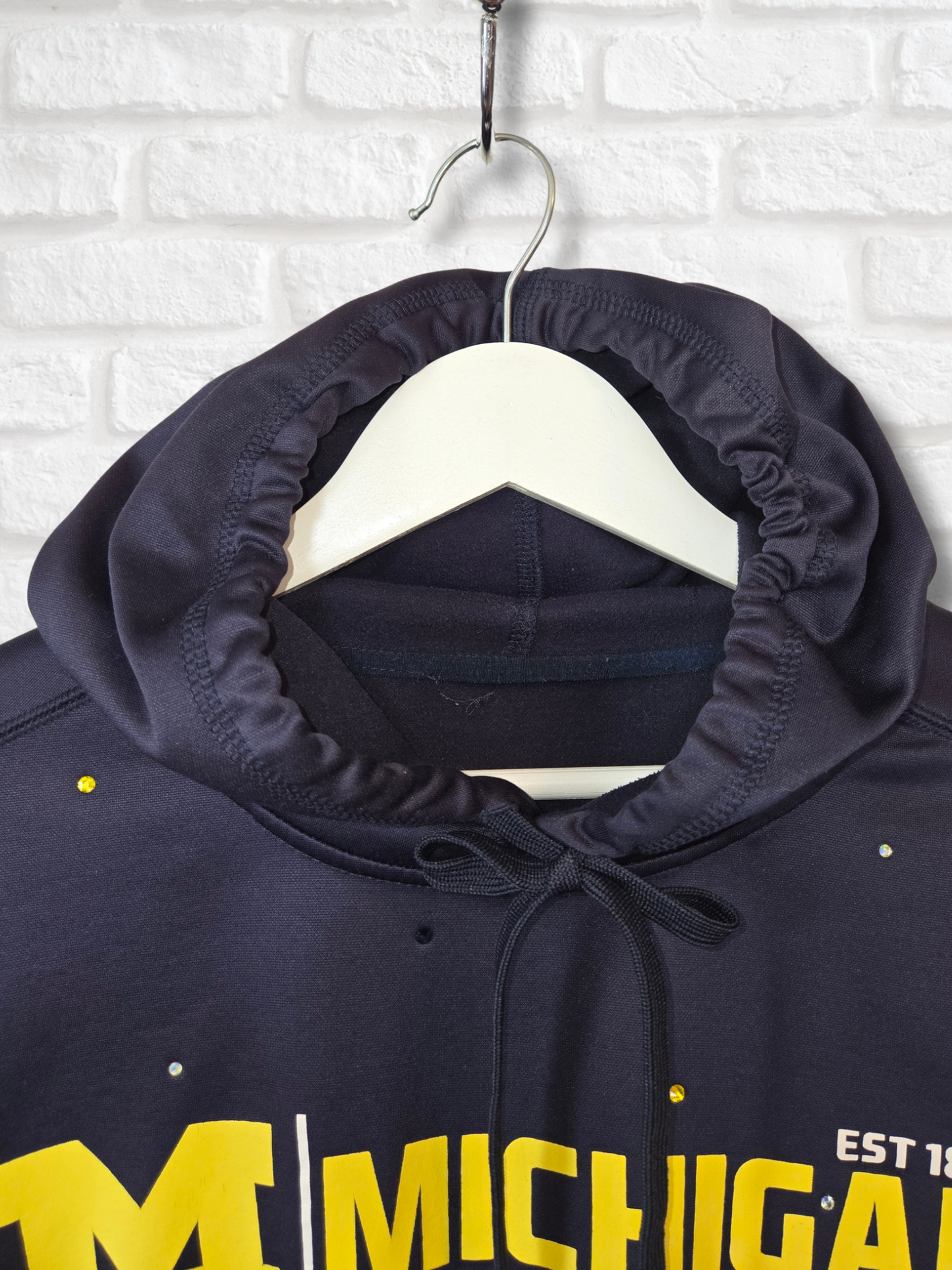 Michigan Wolverines Crop Hoodie
