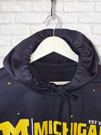 Michigan Wolverines Crop Hoodie