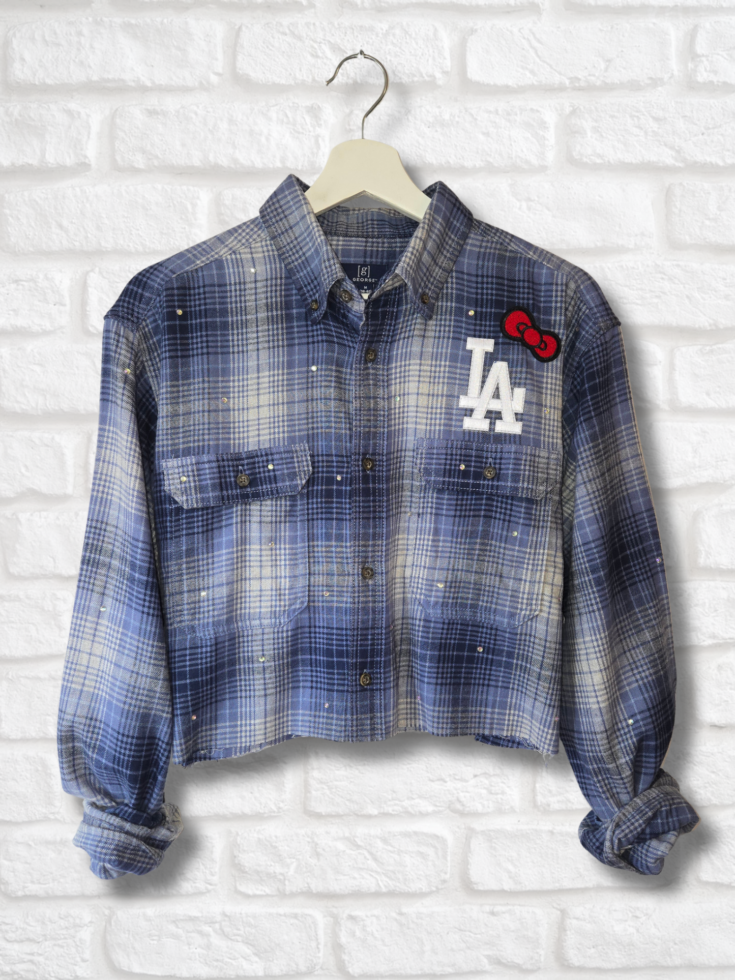 Dodgers HK Crop Flannel