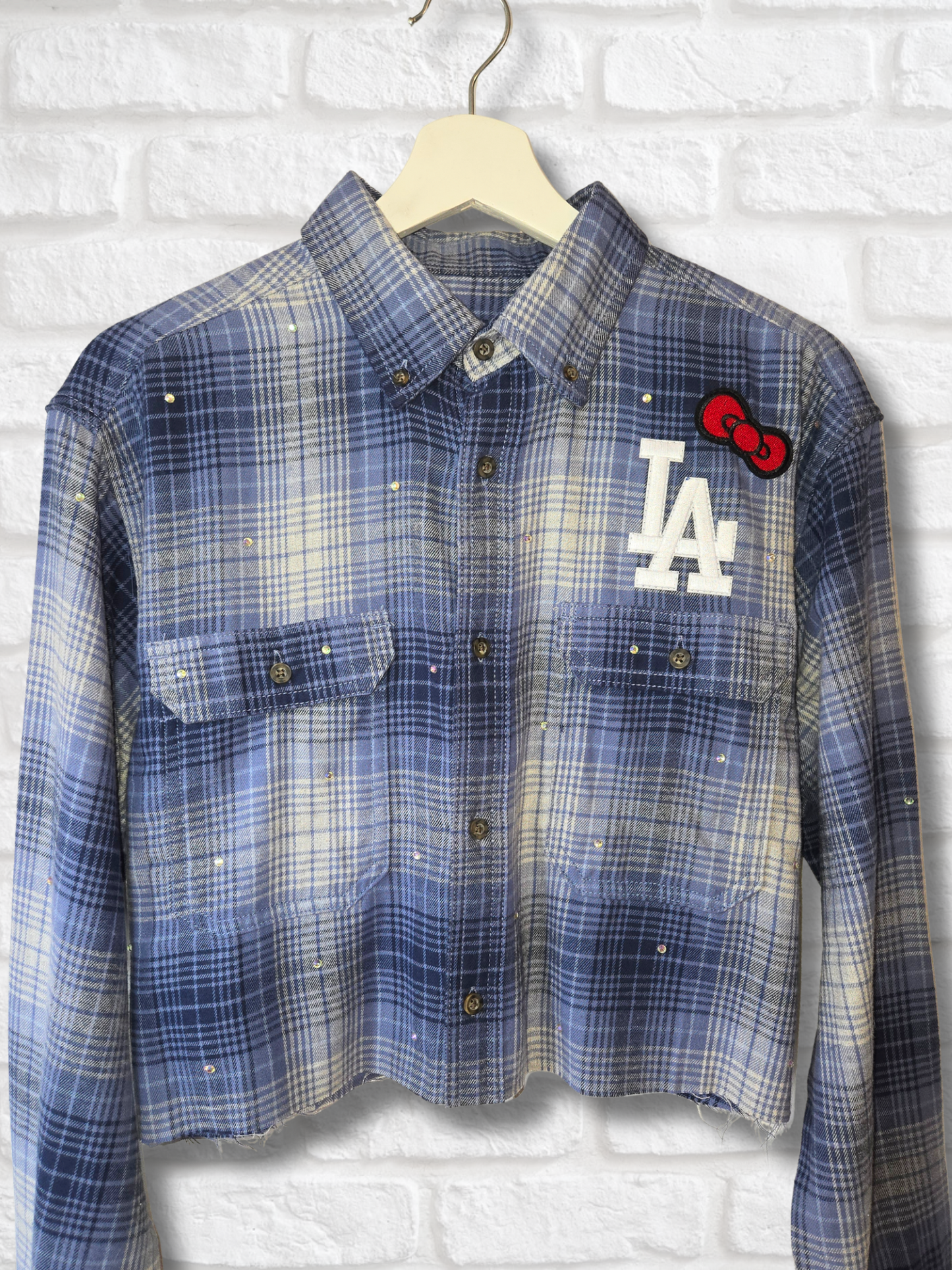 Dodgers HK Crop Flannel