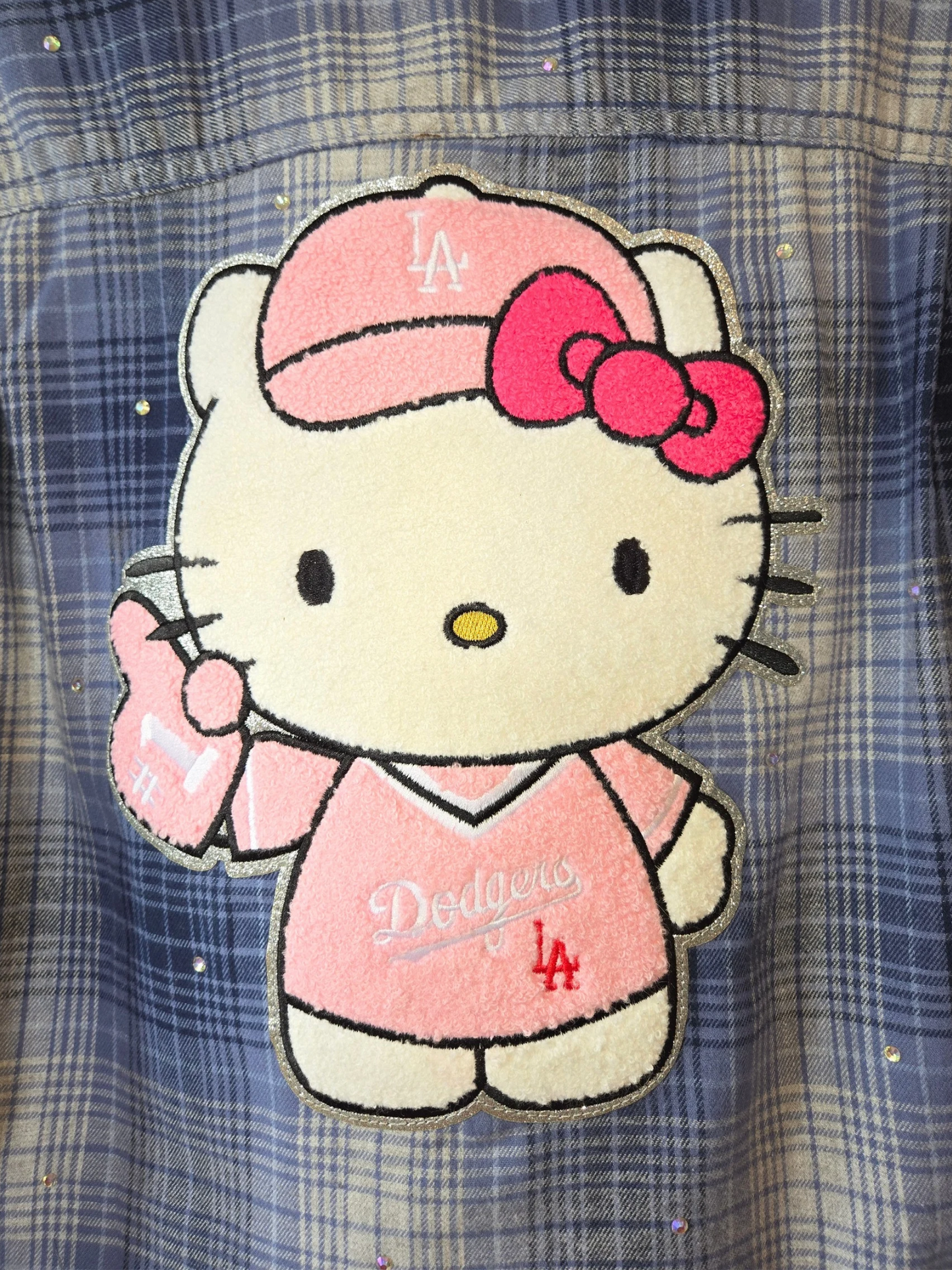 Dodgers HK Crop Flannel