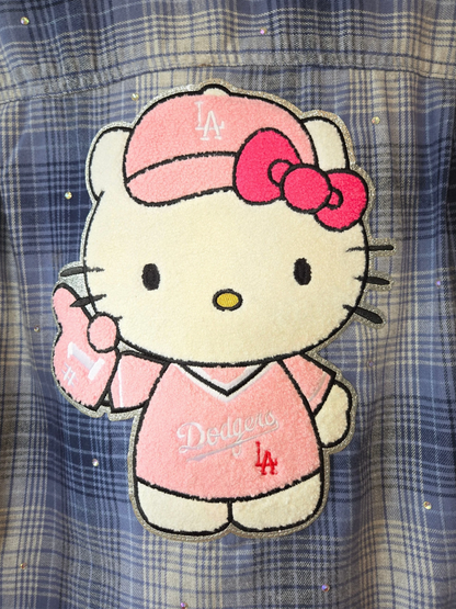 Dodgers HK Crop Flannel