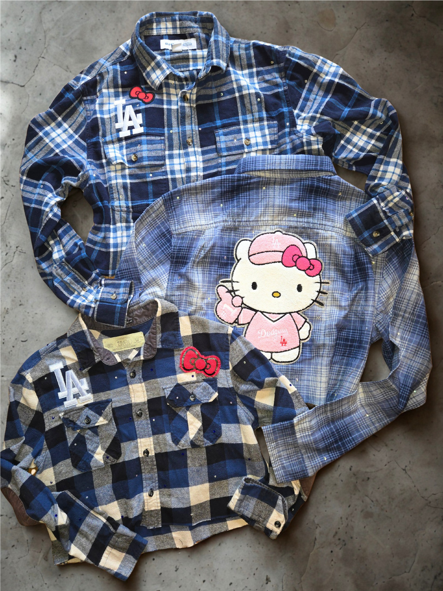 Dodgers HK Crop Flannel
