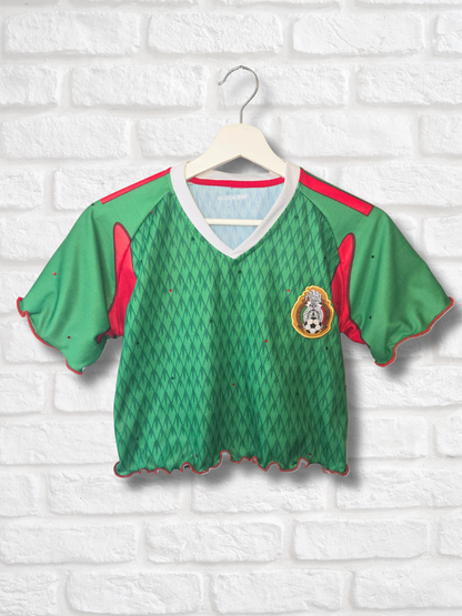 Team Mexico Ruffle Crop Top -  XS/S