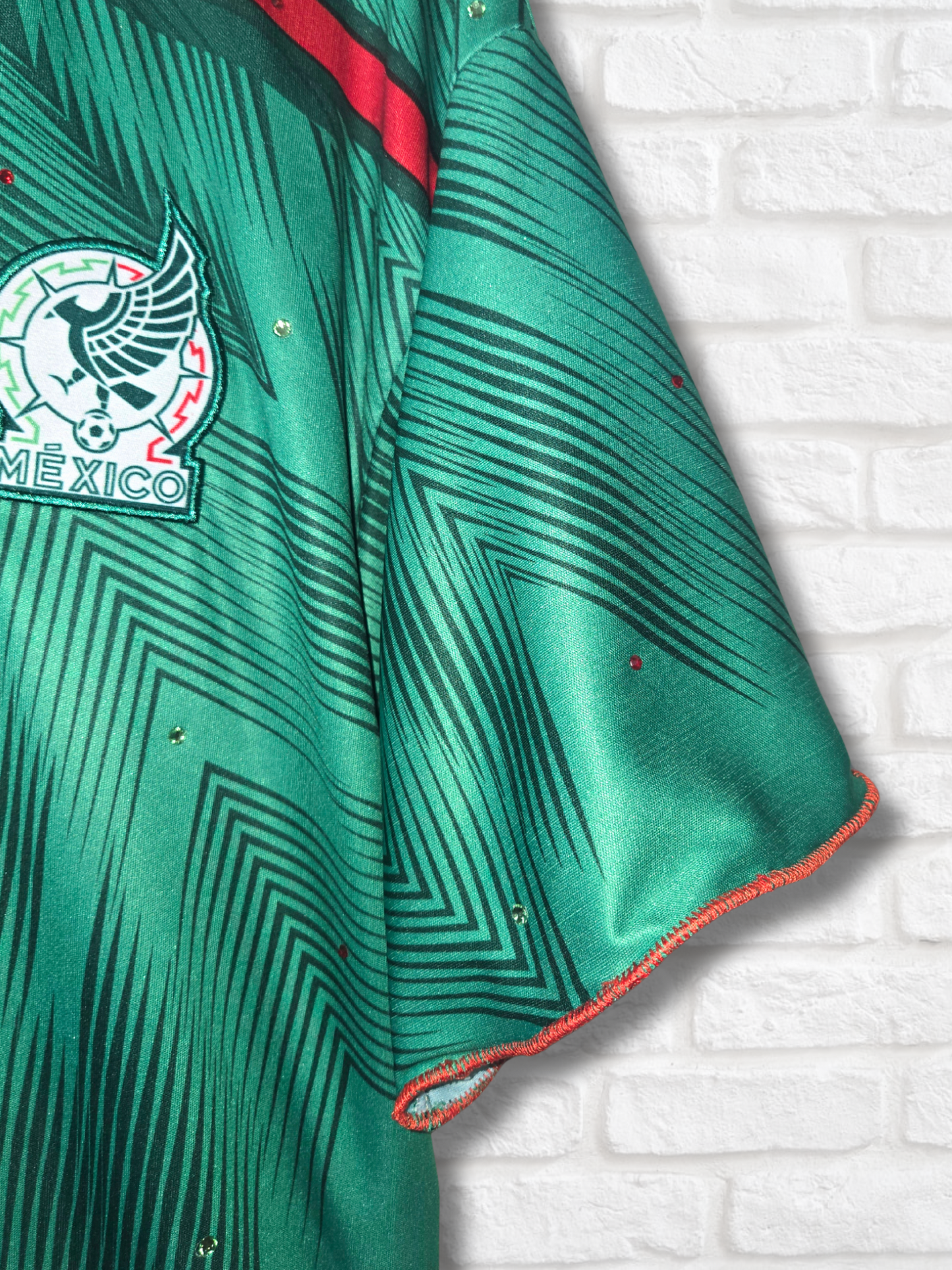 Team Mexico Ruffle Crop Top -  XL