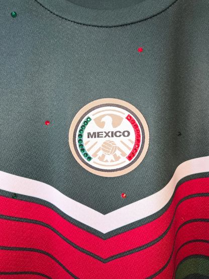 Team Mexico Ruffle Crop Top -  XL