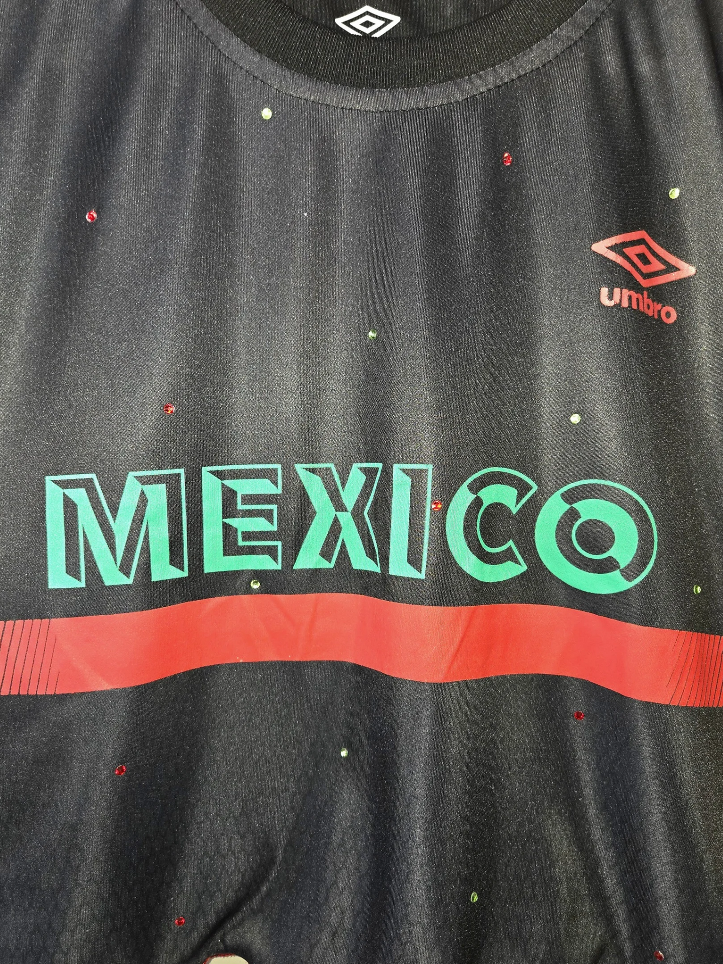 Team Mexico Ruffle Crop Top -  Medium