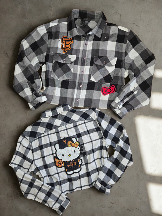 Giants HK Crop Flannel