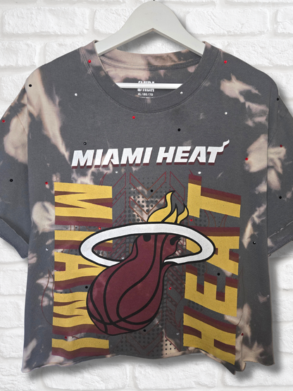 Miami Heat Crop Top- XL