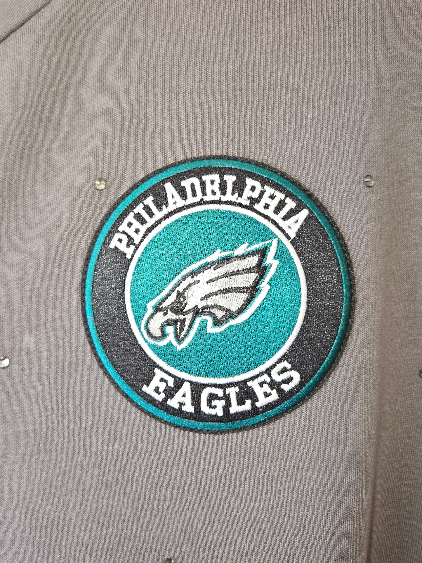 Philadelphia Eagles Crop Zip-Up Sweatshirt