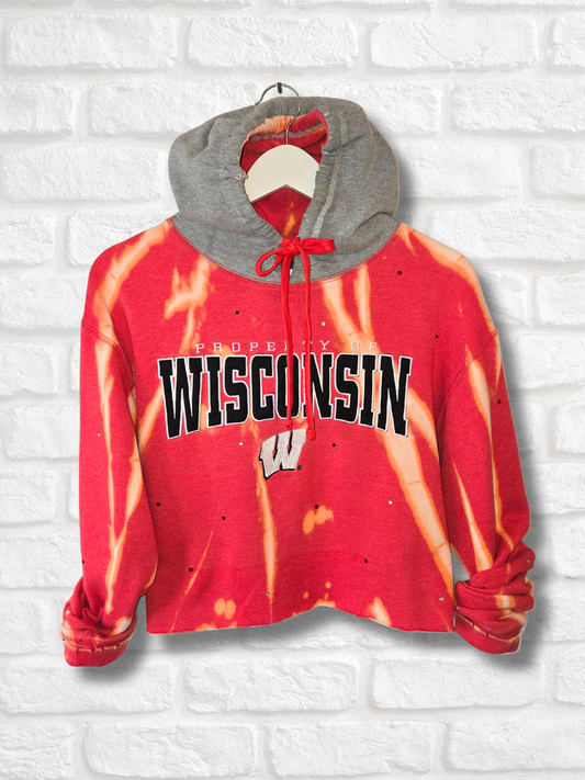 Wisconsin Badgers Crop Hoodie