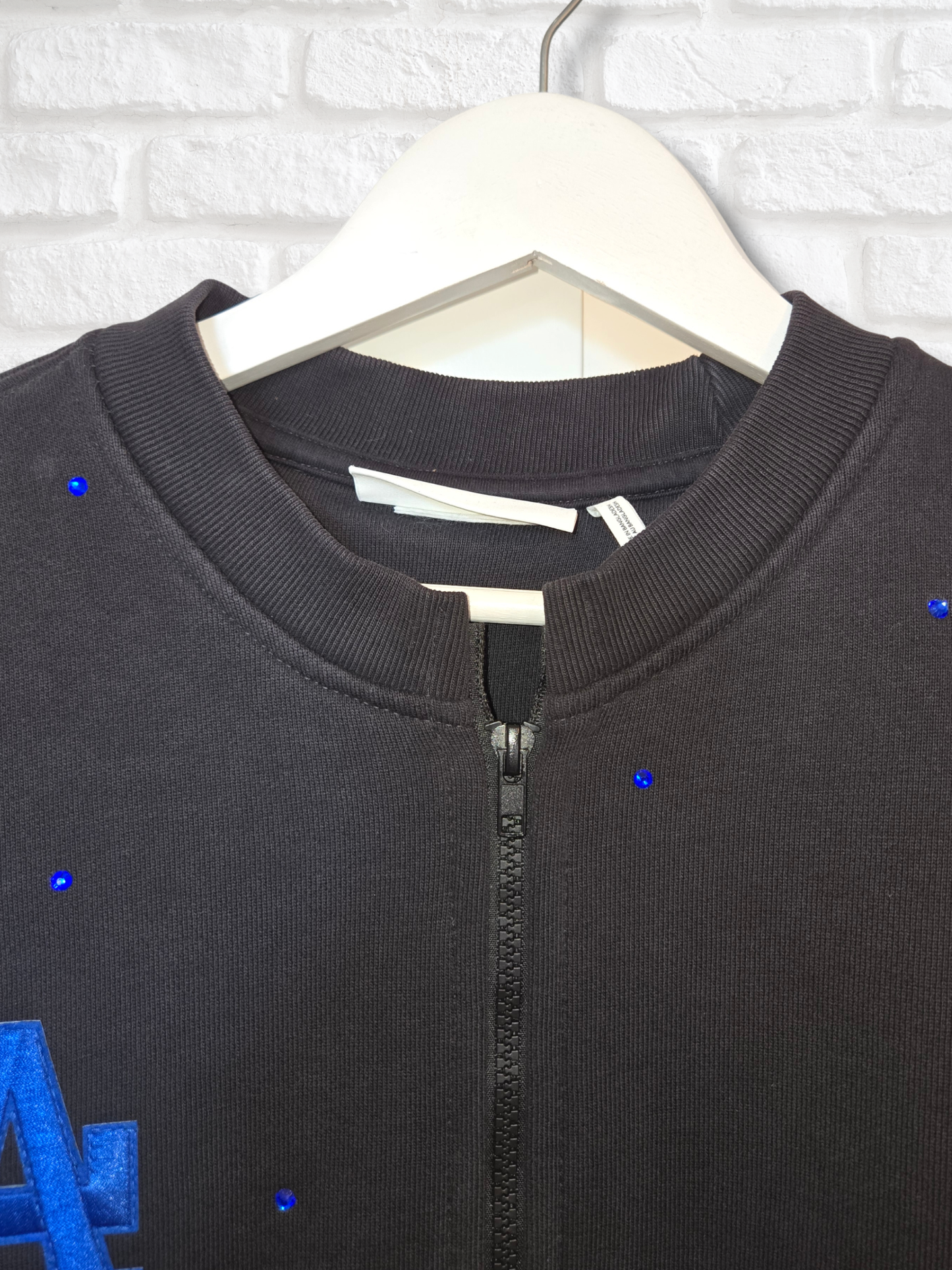 Dodgers HK Crop Zip-Up Sweatshirt