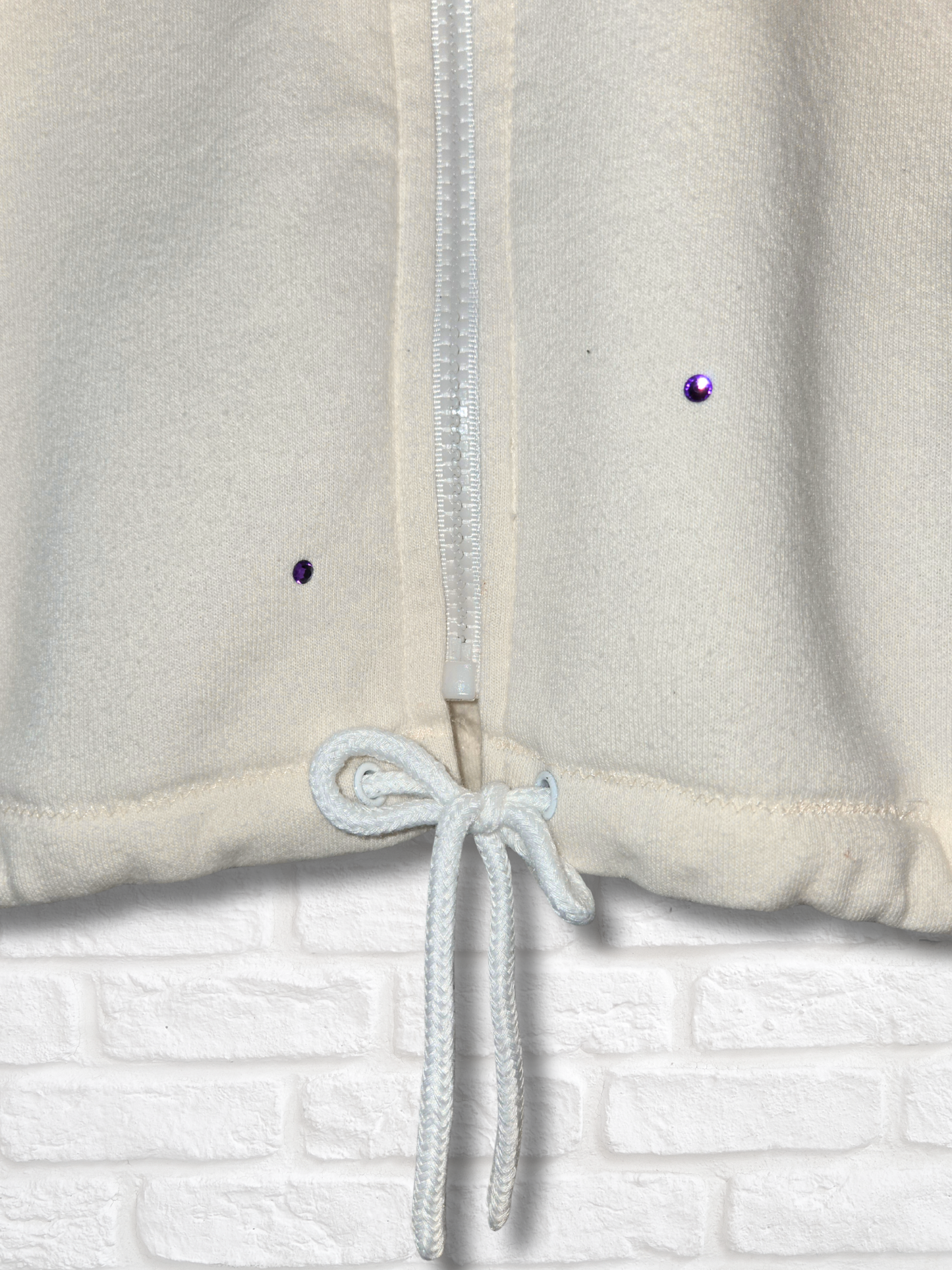 Los Angeles Lakers Crop Zip-Up Sweatshirt - S/M