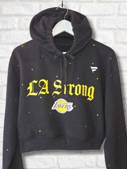Los Angeles Lakers Crop Hoodie - Small
