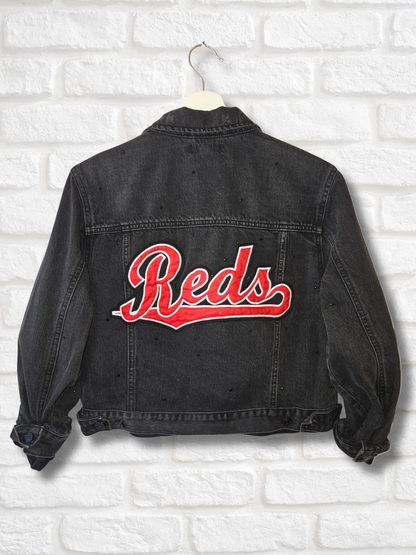 Cincinnati Reds Crop Jacket- Medium