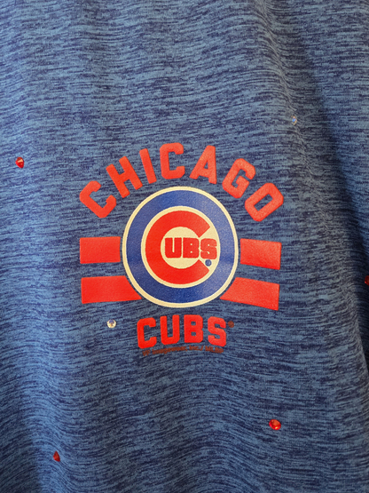 Chicago Cubs Ruffle Crop Top - Medium