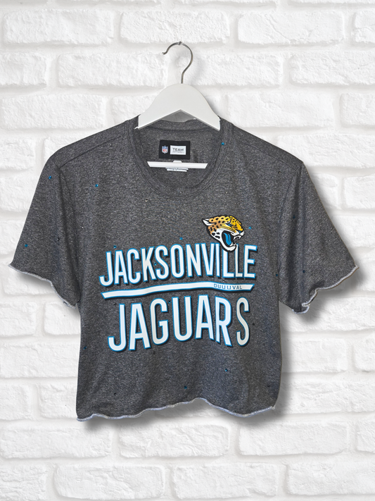 Jacksonville Jaguars Ruffle Crop Top - Medium