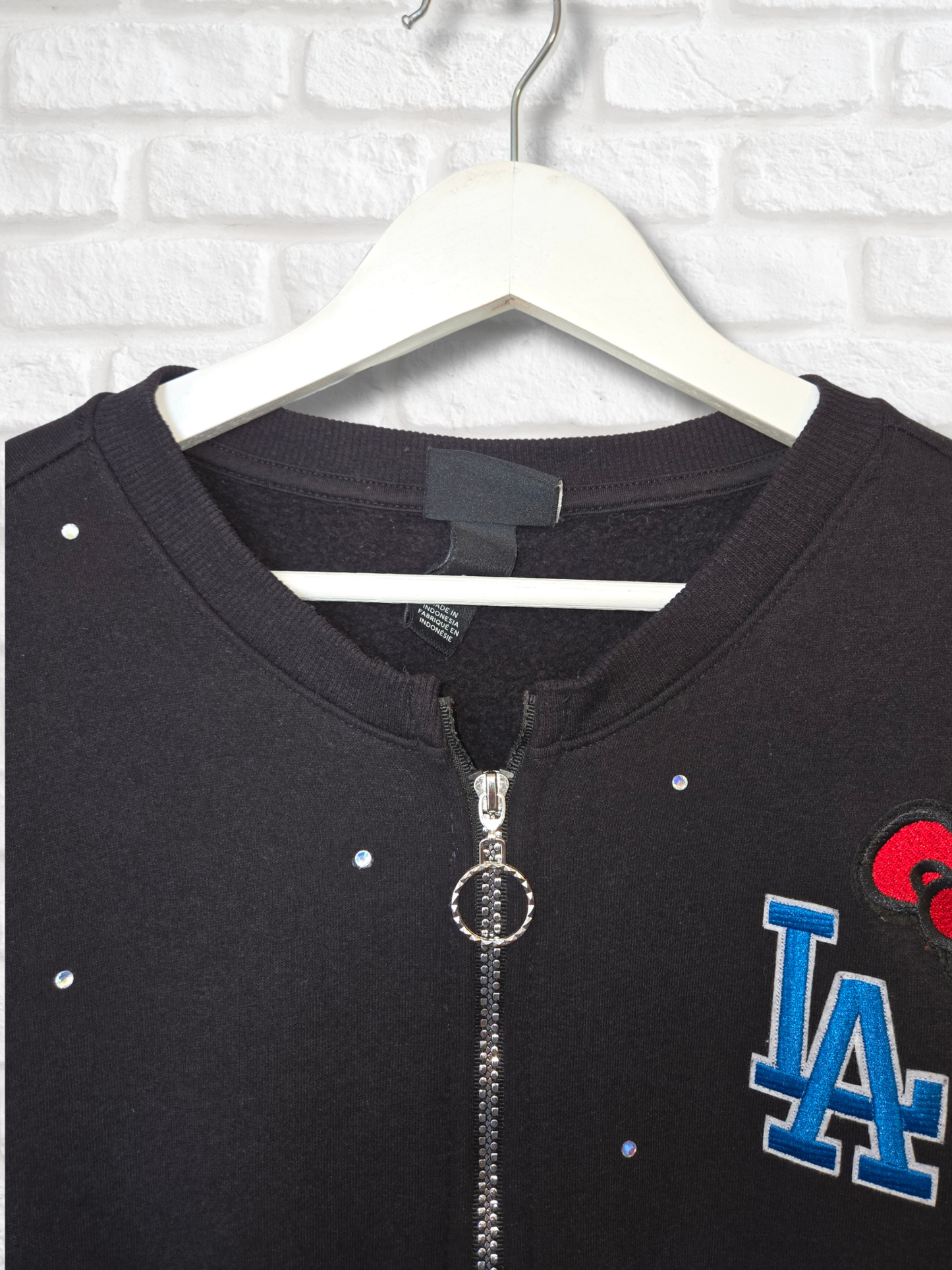Dodgers HK Crop Zip-Up Sweatshirt
