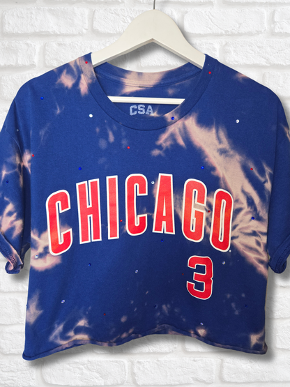 Chicago Cubs Crop Top- Large
