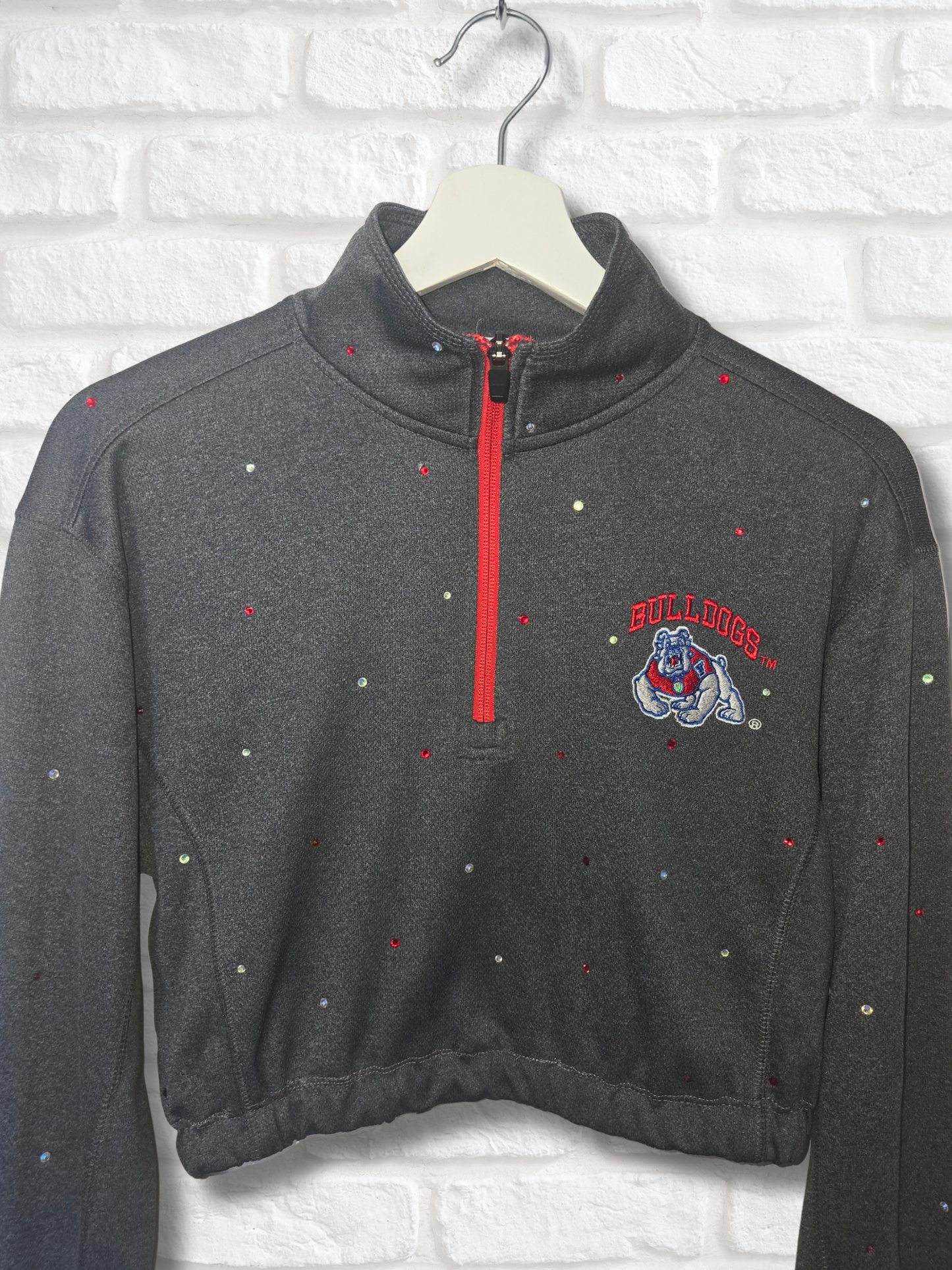 Fresno State Bulldogs Crop Pullover- Small